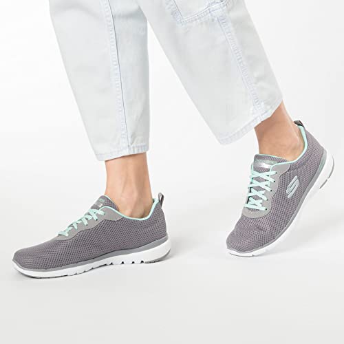 Skechers Skechers Women's Flex Appeal 3.0-First Insight Sneaker, Grey/Mint, 7.5 M US
