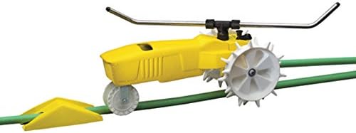 Nelson Traveling Sprinkler RainTrain 13,500 square feet Yellow 818653-1001 (Renewed)