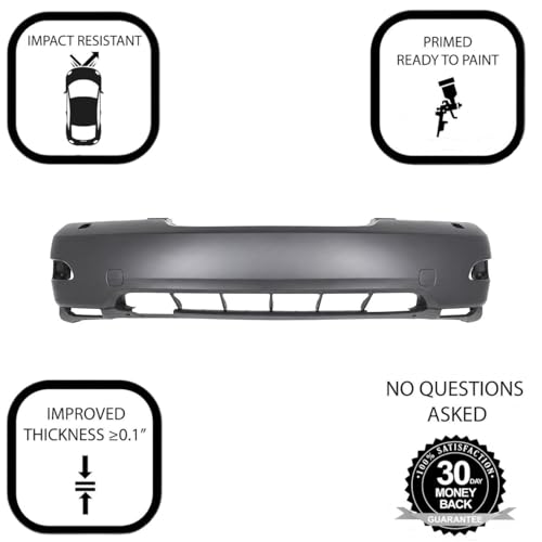 Image of FitParts Compatible with Lexus RX330 /350 2007-2009 Front Bumper Cover W /Washer Holes & Radar Cruise, Japan Built. Primed, New 5211948914 LX1000168