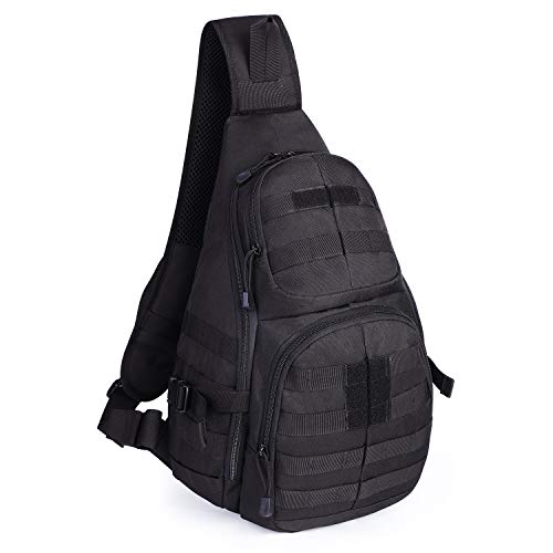 Prospo Tactical Sling Bag Pack Military EDC Chest One Strap Daypack for Hiking