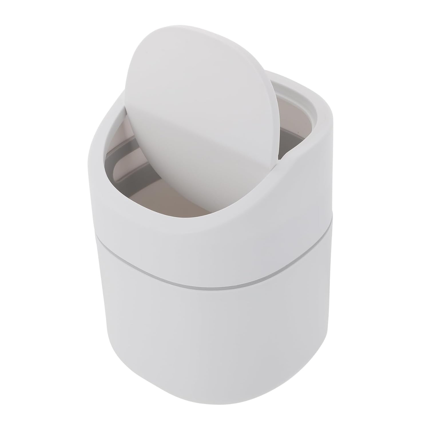 Ciieeo 1pc Mini Trash Can Desktop Waste Container Lid Trash Holder