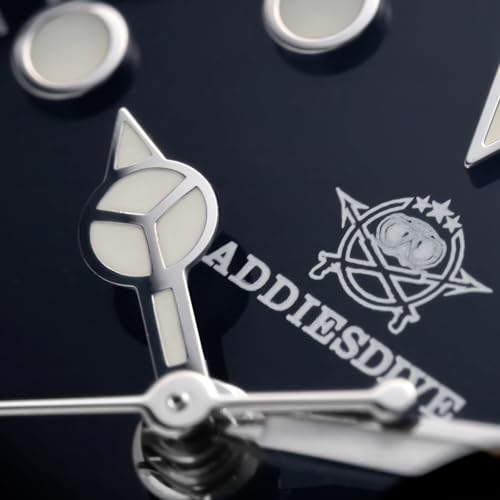 ADDIESDIVE GMT Zegarek męski Diver Wodoodporny 200 M szwajcarski dwukierunkowy 515-24 H jasny zegarek ze stali nierdzewnej męski kwarcowy, 2050 Redblue5steel, Bransoletka