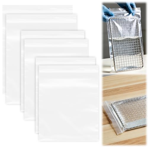 SUOWEEI 6 Pack No Scrub Oven Rack Cleaning Bags -