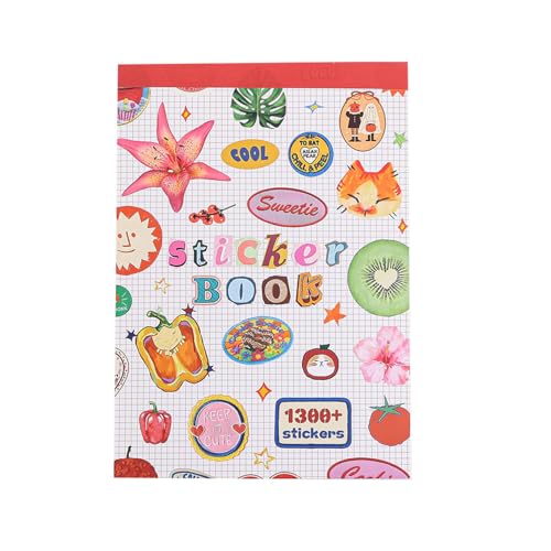 Girl's Korean Sticker Book, Food and Daily Life Theme -...