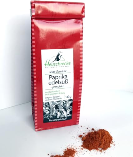 HEUSCHRECKE Bio Paprika edelsüß, gemahlen, Nachfüllbeutel (1 x 50 gr)