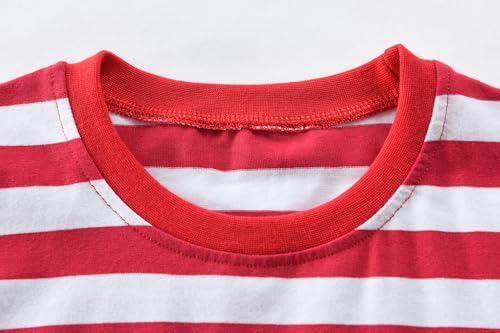 Image of Tkria Boys Patriotic Outfit 4th of July Short Sets Kids 2 Pieces Summer Short Sleeve T-Shirts and Shorts Clothes Sets
