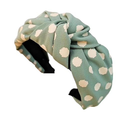 LXLHWN Women’S Wide Side Headband Classic Polka Dot Knot Hairband