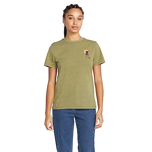 T-shirt vert femme Volcom parfait pour vos sorties urbaines