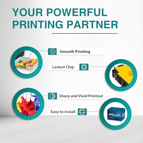 GILIMEDIA T0715 Multipack Ink Cartridges for Epson T0711 T0712 T0713 T0714, for Epson Stylus DX8400 SX215 SX400 SX515W SX600FW SX100 BX300F SX200 SX218 DX7450 DX8450 SX115 SX415 DX7400 Printer 12Pack - Image 4