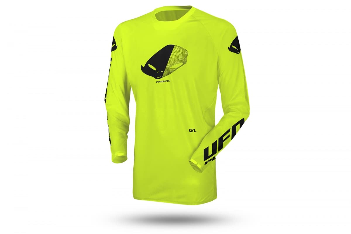 Ufo Plast Maglia Motocross Radial Giallo Fluo (L)