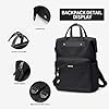 GOLF QUALITY Sac à Dos Femme 15,6 Pouces Sac à Dos Ordinateur Portable Imperméable Grande Capacité Sac à Dos D'affaires pour Femme École Travail Collège,Sac a dos Voyage Noir #3