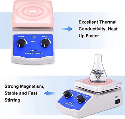 Poderoso Agitador Magnético De Laboratório, Placa Quente De Agitador Magnético Com Aquecimento, Potê