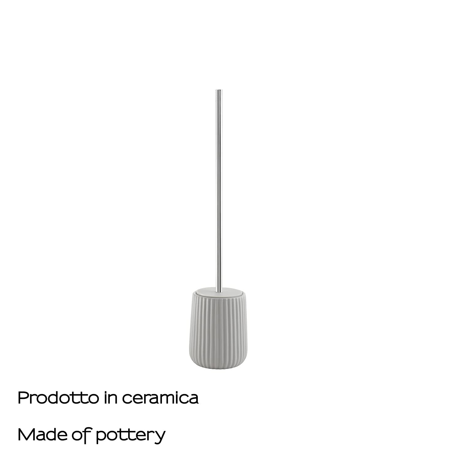 Gedy G-Marika, Grey, Ceramic Toilet Brush, Dimensions 45 x 10.2 x 10.2 cm and Weight 0.95 kg, R&S Design, 2 Year Warranty, One Size - Image 4