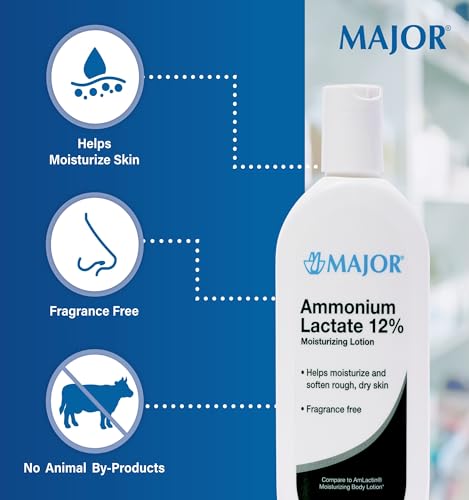 Major 309045984260 Ammonium Lactate 12% Moisturizing Lotion - Lactic Acid Lotion - Helps Hydrate, Soften, And Exfoliate Rough, Dry Skin - Daily Body Lotion thumb #3