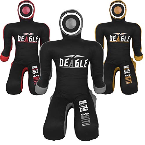 Deagle Master Smith MMA Grappling Submission Sitting Dummy (Black/Gray, 6FT)