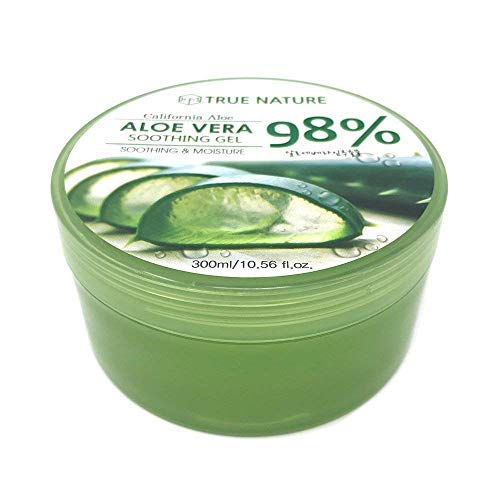 "40 Packs" True Nature Soothing and Moisture Aloe Vera 98% Soothing Gel Made in Korea (40)