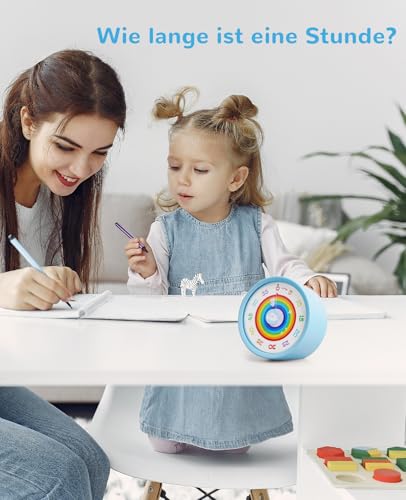 Visueller Timer für Kinder, 60-Minuten Countdown mit leisem Betrieb und Magnetrückseite – Für Lernen, Spielzeit und effektives Zeitmanagement 4