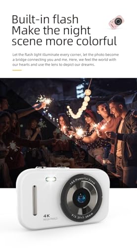 Cámara digital 4K de 48 MP para lograr vlogs estables y nítidos 5