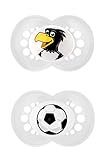MAM 67441900 – Schnuller, Bundesliga, Football 'DFB' 6-16 Monate, Silikon, Doppelpack