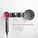 KAIYING Wall Mount Hair Dryer Holder,Magnet Bracket Stand Holder Storage Rack Organizer for Dyson Hair Blow Dryer, Power Plug, Diffuser and Nozzle, Aluminum (Large_Grey)