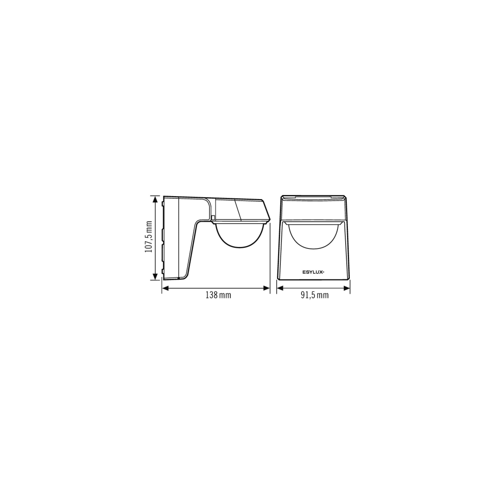 ESYLUX Détecteur de Mouvement Defensor Anthracite #EM10025389