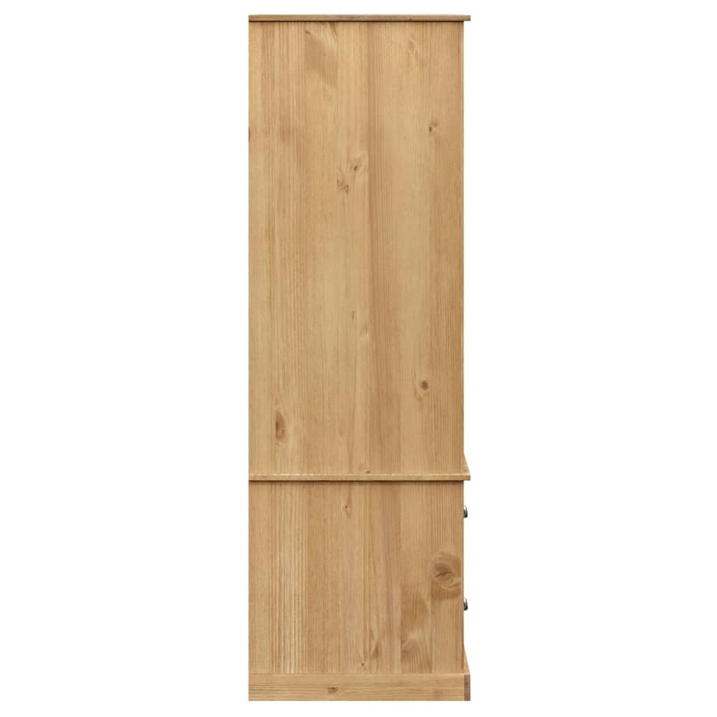 ZEYUAN Vigo Armoire de chambre en bois massif de pin 90 x 55 x 176 cm