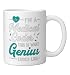 I'm A Medical Coder Genius Retro Assistant Coding Programmer Ceramic Mug, White