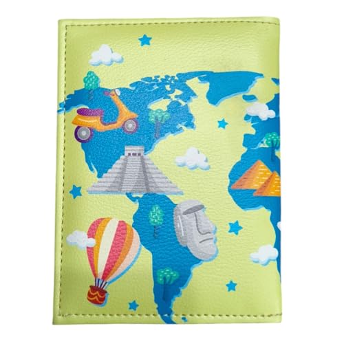 Image of Unisex Polyethylene Multicolor Lightweight Snap Closer Passport Cover (Modern)