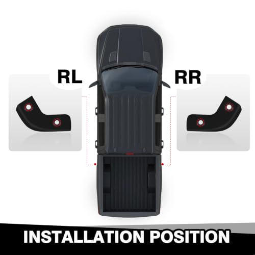 Image of Muslogy 2PCS Mud Flap Delete for 2021-2026 Ford F150 2WD /4WD | No Drill Mud Guards Mudflaps Delete All-Weather Fender Guard for Rock and Sediment Protection