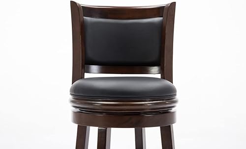 Miniatura 20 de Boraam Augusta - Silla alta giratoria de altura Negro -,Negro/Cappuccino,Negro/Cerezo,Marrón/Capuchino,Capuccino,Cereza,Cepillo de alambre