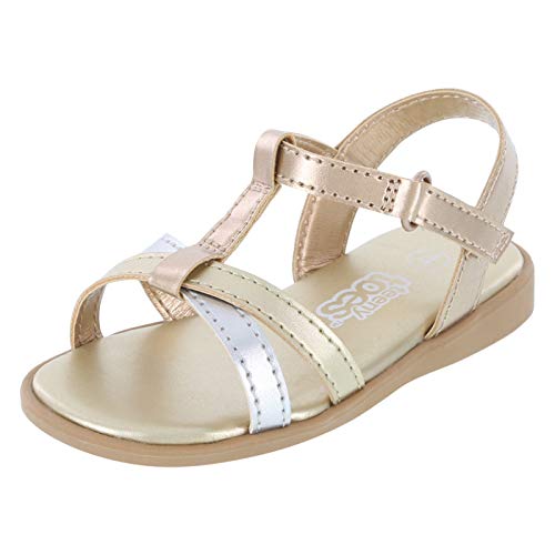 Zoe and zac multi metallic girls' inf faith sandal 1 regular