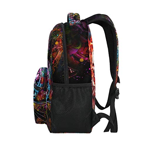 Sac à dos panthère léopard durable avec compartiment ordinateur portable