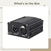 48 V Phantom Power Supply for Microphones, USB Powered Portable Audio Adapter, XLR Input and Output, Gain Stabilizer for Clear Recording and Live Sound #4