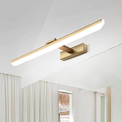 Aplique espejo baño LED negro 9W luces maquillaje tocador 2