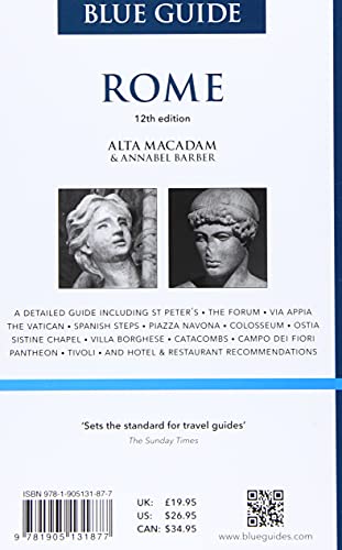 Blue Guides Limited Of London Macadam, Alta Blue Guide Rome: Twelfth Edition thumb #1