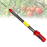 Polinizador automático de tomate, herramienta vibradora de alta velocidad de 7000 RPM con LED, cabezal giratorio para una polinización rápida, invernadero, verduras, pimientos, fresas
