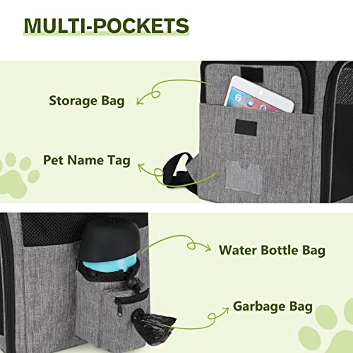 Pecute Cat Carrier Backpacks, Ultralight Cat Backpack With 4 Side Breathable Ventilated Mesh, Sunshade Roller Blind, Pet Carrier Backpack Dog Carrier Backpack Great For Travel Hiking Outdoor #TOP6