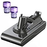 Morpilot 25.2V 7000mAh Upgrade Replacement Battery for V11, Compatible with V11 V15 SV15 SV16 SV22 970425-01 Vacuum Cleaner, Includes 2 Filters(Only Available for Click-in Style)