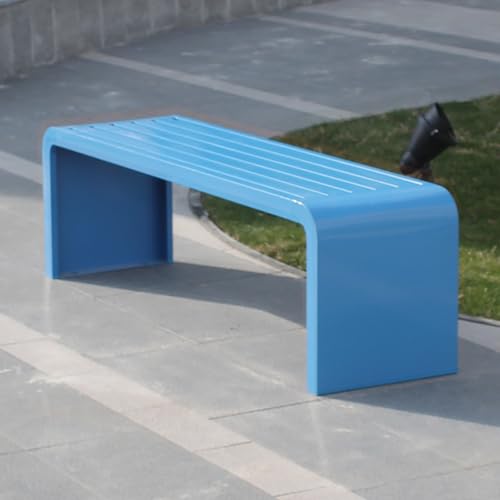 TMKDNNKG Banco de Exterior, Resistente a la Intemperie, Ideal para jardín, Patio, césped, Porche, Parque o terraza. Comodidad Durante Todo el año.