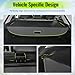 HYPER GLORY Retractable Rear Cargo Cover Compatible with 2014-2018 Jeep Cherokee, Vinyl & Aluminum Rod Trunk Luggage Privacy Security Cover Shade Black
