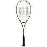 Wilson Squash-Schläger, Pro Staff Light, Unisex, Grifflastige Balance, silber/rot, WR009710H0