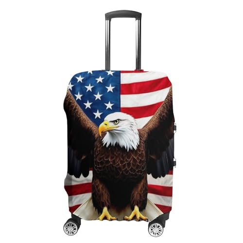 Carry On Luggage Cover American Eagle Flag (4) Anti Scratch Travel Luggage Cover Suitcase Protector Suitcase Covers