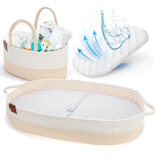 Deluxe Cotton Moses Changing Basket for Dresser