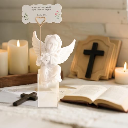 Estatua de Ángel con 50 Cartas de Versículos Bíblicos miniatura 4