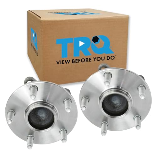 Image of TRQ Front Wheel Bearing and Hub Assembly Set 2 Piece Compatible with 13-20 Lexus GS350 Rear Wheel Drive 13-18 GS450h 16-17 GS200t 18-19 GS300 15-22 RC350 Rear Drive 18-19 RC300