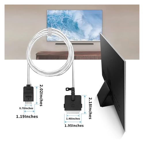 Câble de conversion TV de 2,5 M compatible avec Samsung QN85QN900BF - 3