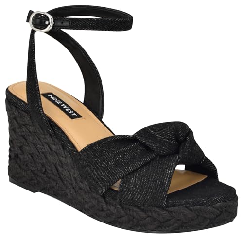 Sandale cale Nine West Dotime avec talon aspect corde léger