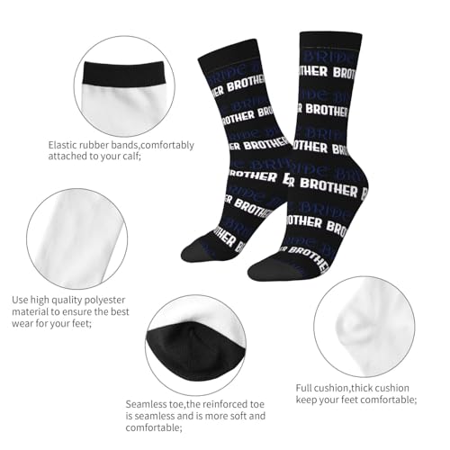 Brother Of The Bride Socks For Men Women Gift Sport Crew Socks Funny Wicking Socks4