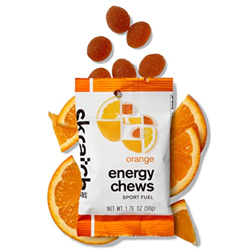 Proteínas, Skratch Labs Energy Chews Gomitas Orgánicas 50gr Caja de 10 Unidades - Sabor Naranja