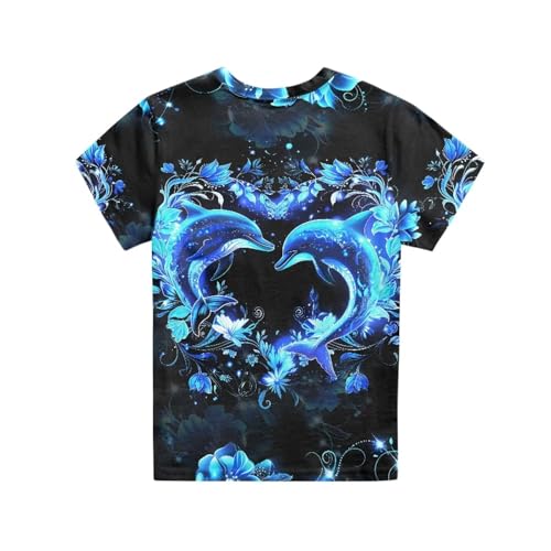Image of JEOCODY Boys Girls Graphic Tees Funny 3D Printed Short Sleeve T-Shirts 3-16T